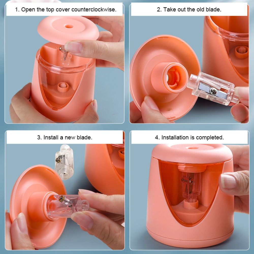 Perlengkapan Sekolah Baterai/U - Electric Pencil Sharpener Usb ulasan dan harga
