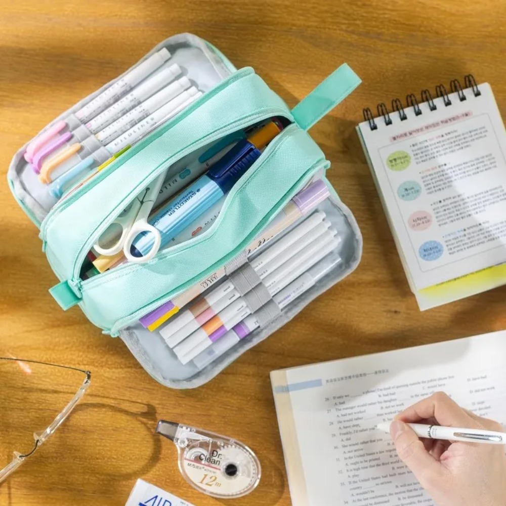 Kotak Pensil Kawaii Kantong Pe - Aesthetic Large Pencil Case Pouch ulasan dan harga