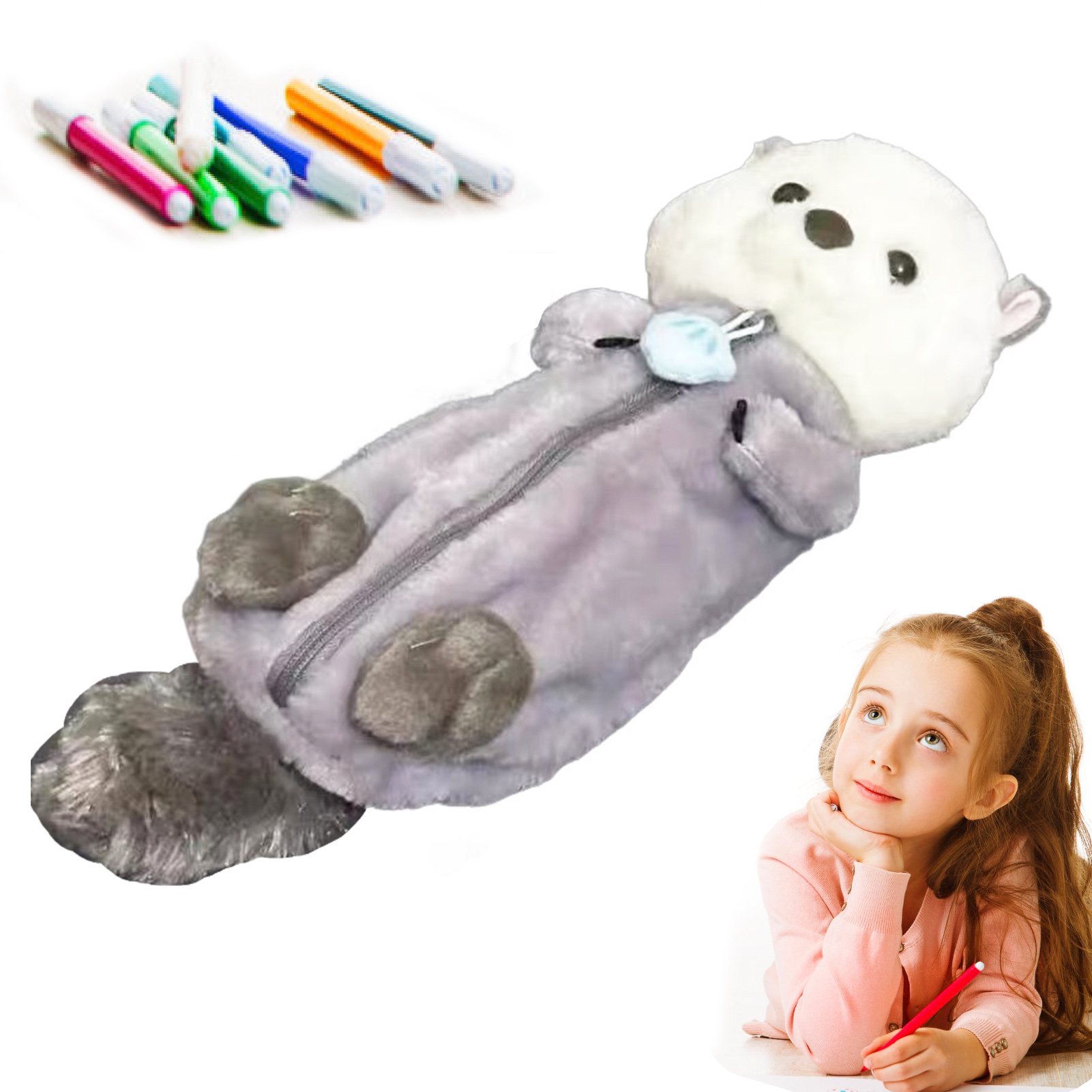 Tempat Pensil Boneka Plush Kre - School Supplies ulasan dan harga