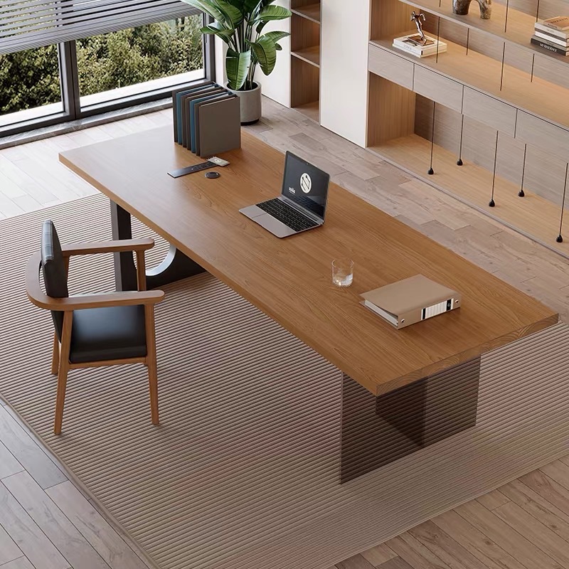 Meja Kantor Kayu Mengambang Ak - Office Furniture ulasan dan harga