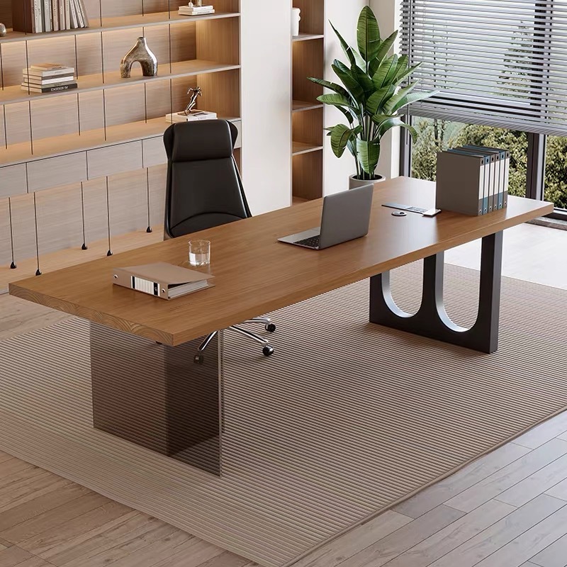Meja Kantor Kayu Mengambang Ak - Office Furniture ulasan dan harga