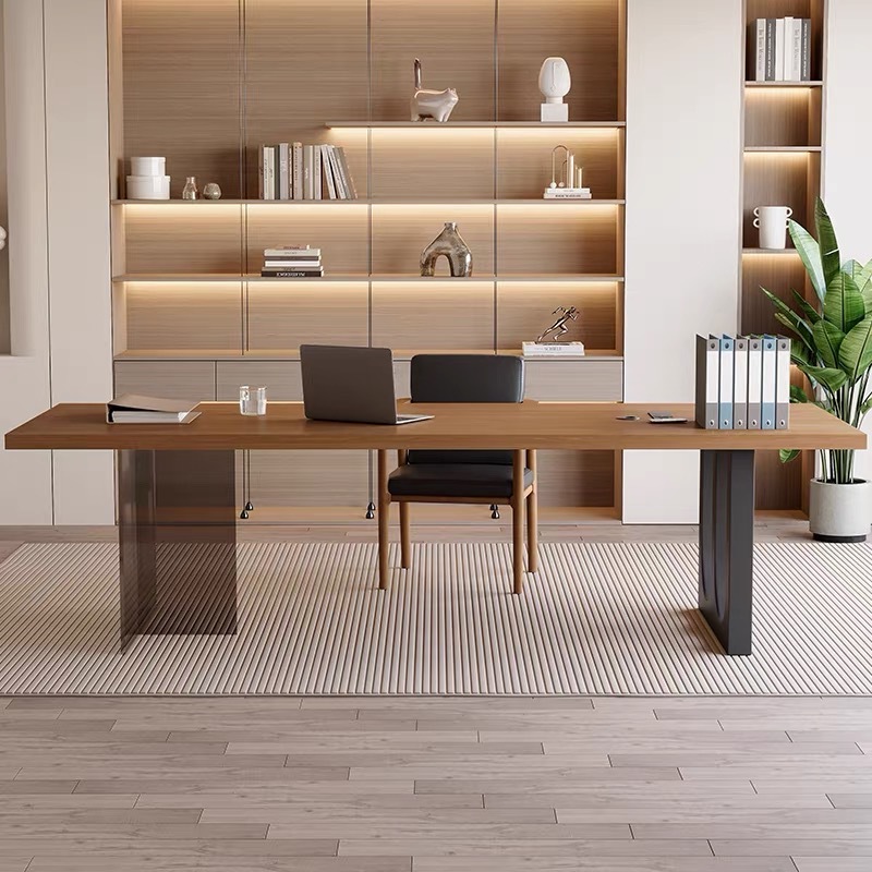 Meja Kantor Kayu Mengambang Ak - Office Furniture ulasan dan harga